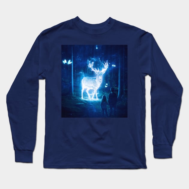 Spiritual Connection Long Sleeve T-Shirt by Ergen Art